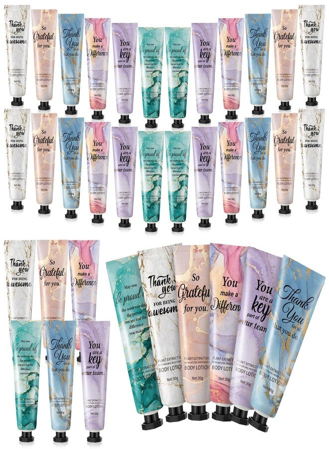 Siifert 24pcs Mini Body Lotion Bulk Employee Appreciation Gifts for Coworker Teachers Valentines Day Inspirational Travel Size Dry Skin Hand Cream Lotion for Staff Team Women Men - Image 1
